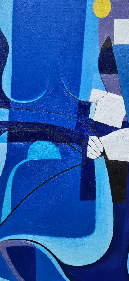 Vibrant abstract landscape