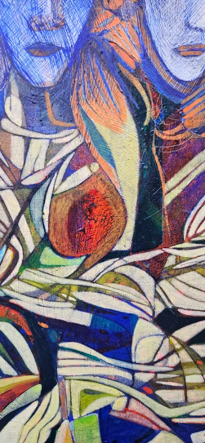 Colorful abstract painting
