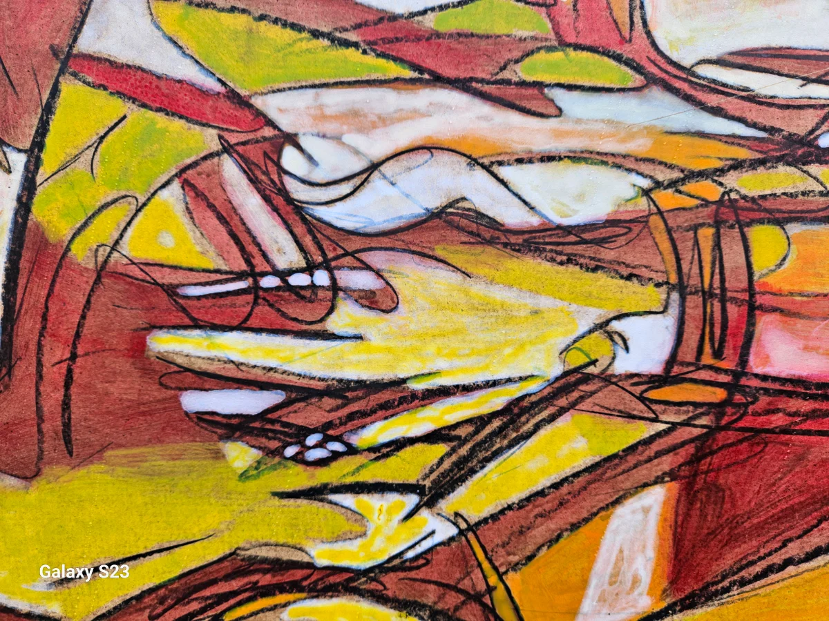 Abstrakte Figur in Farben
