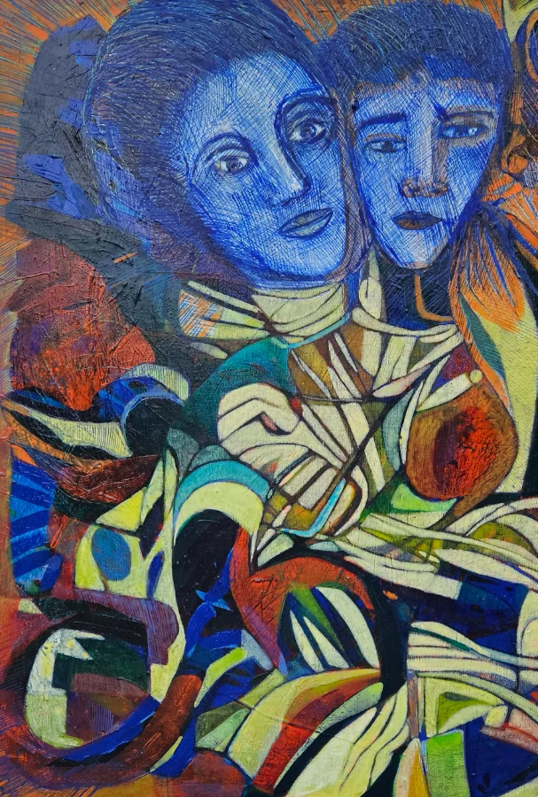 Colorful abstract painting