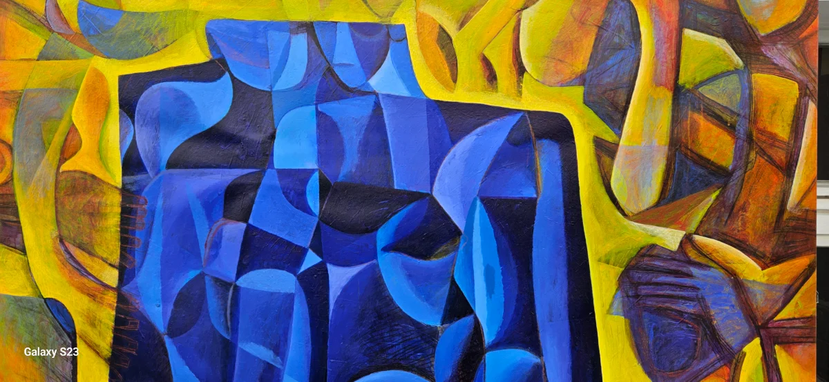 Fantasy figures in blue