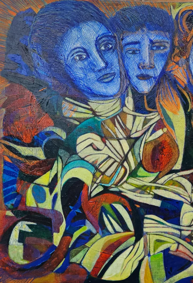 Colorful abstract painting