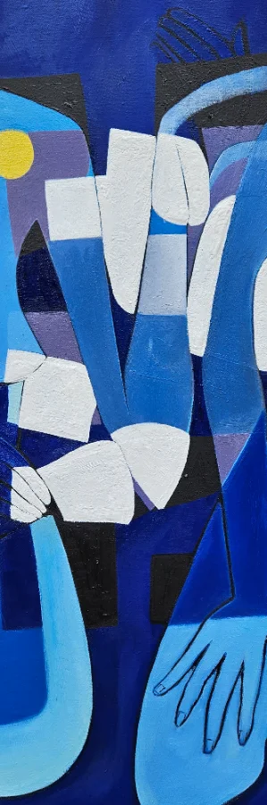 Vibrant abstract landscape