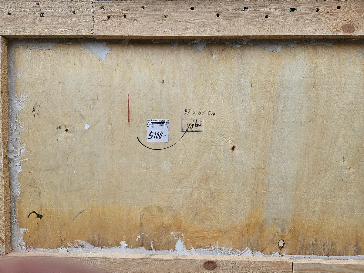 Farbige Formen auf Holz
