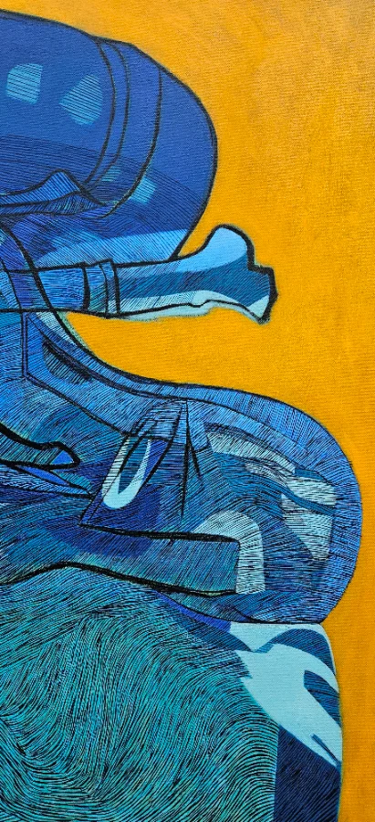 Vibrant abstract painting