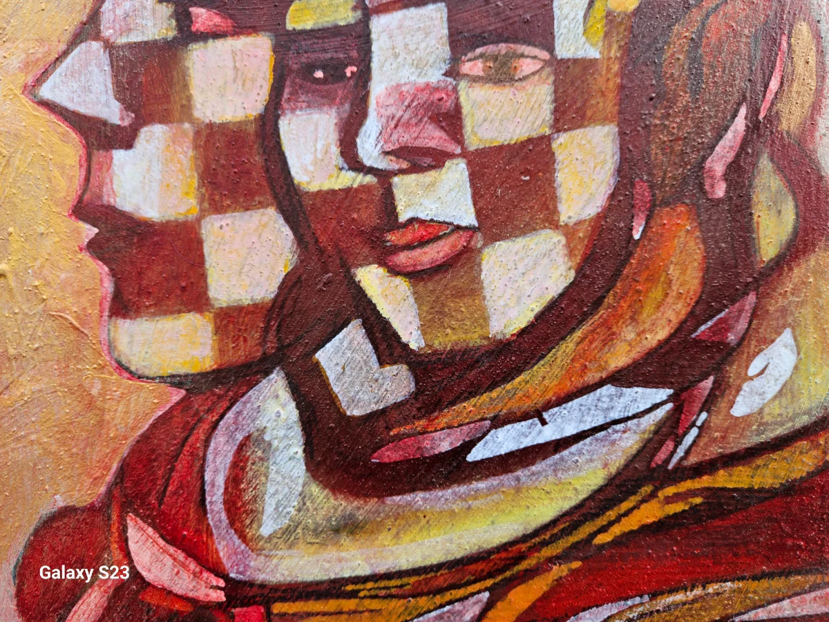 Buntes Gartengemälde