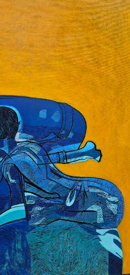 Vibrant abstract painting