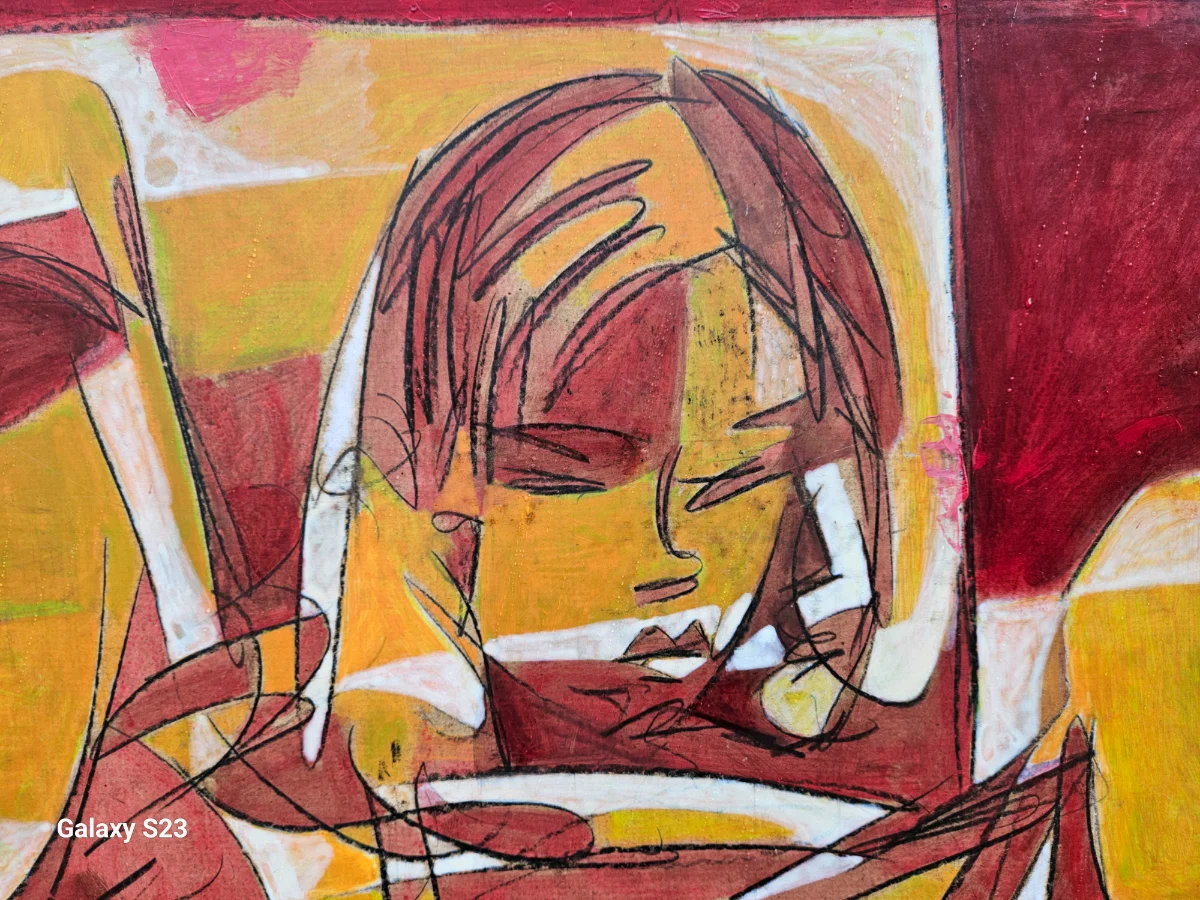 Abstrakte Figur in Farben
