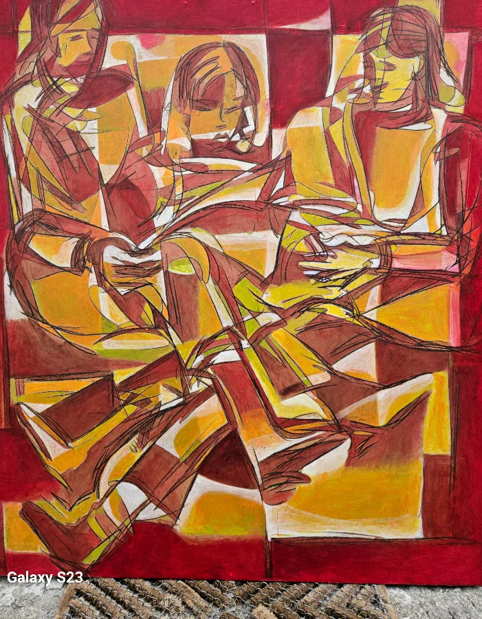Abstrakte Figur in Farben