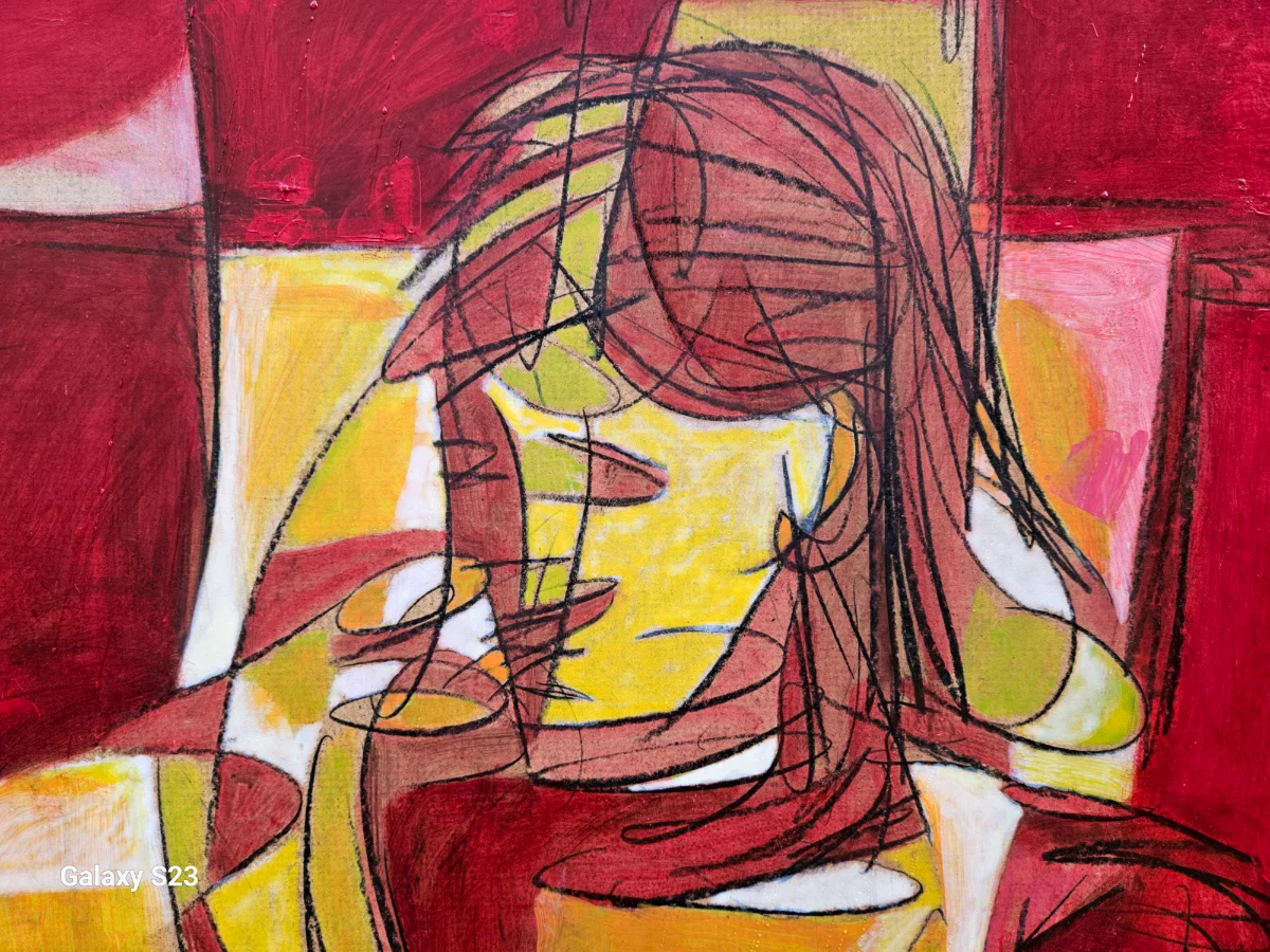Abstrakte Figur in Farben