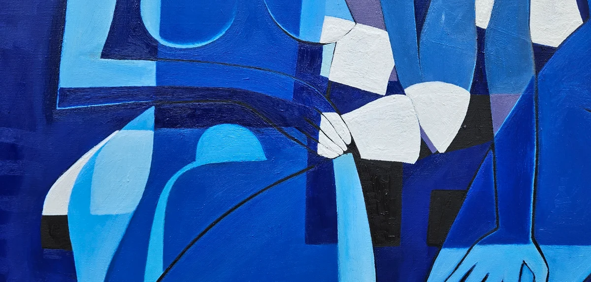Vibrant abstract landscape