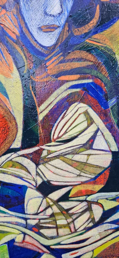 Colorful abstract painting