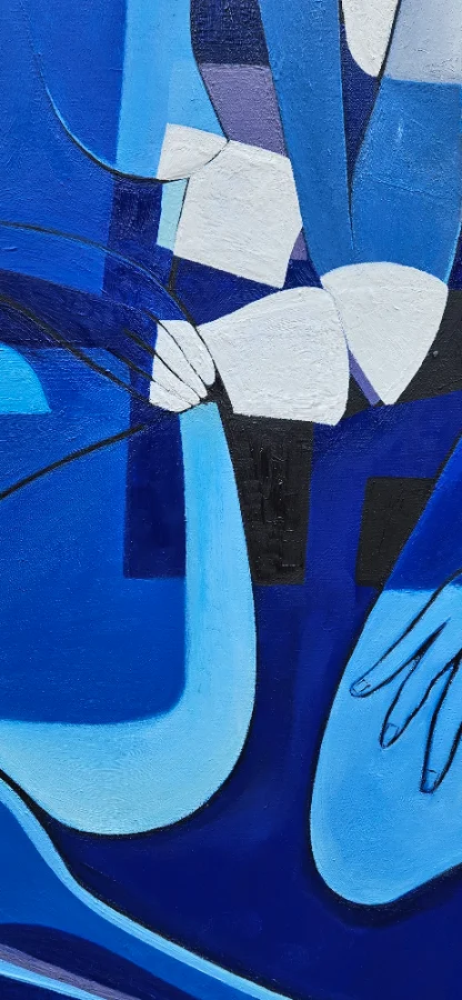 Vibrant abstract landscape