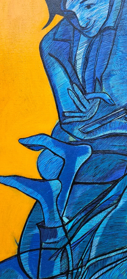 Vibrant abstract painting