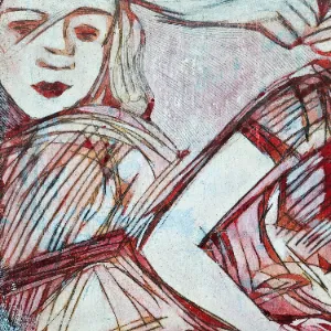 Farbige Formen auf Holz