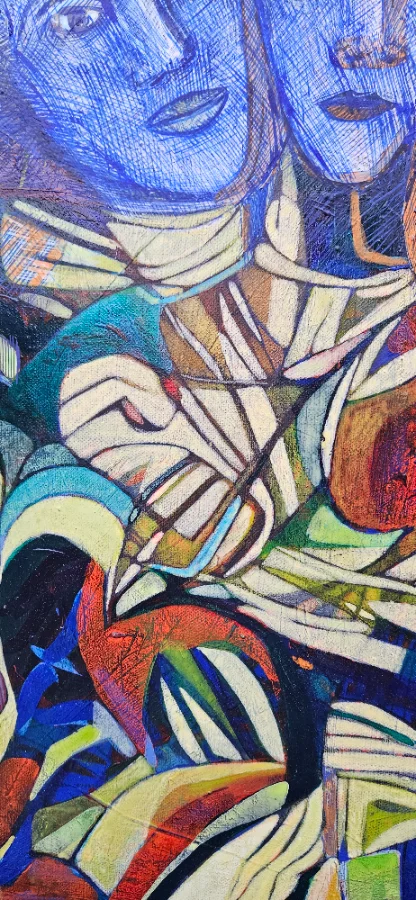 Colorful abstract painting