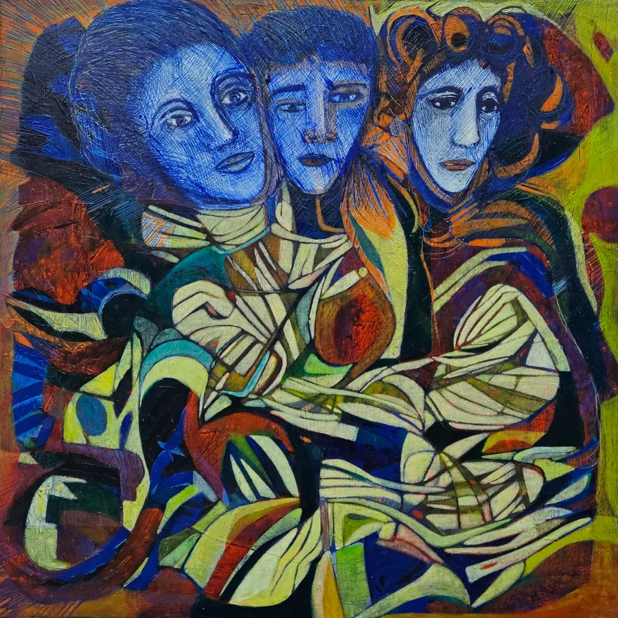 Colorful abstract painting