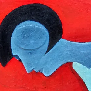 Abstrakte Figur in Farbe