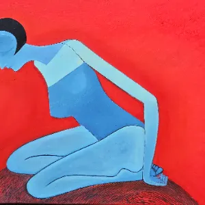 Abstrakte Figur in Farbe