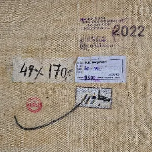 Abstrakte Figur auf Holz