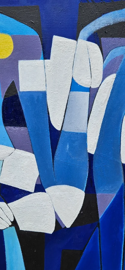 Vibrant abstract landscape