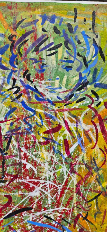 Colorful abstract painting