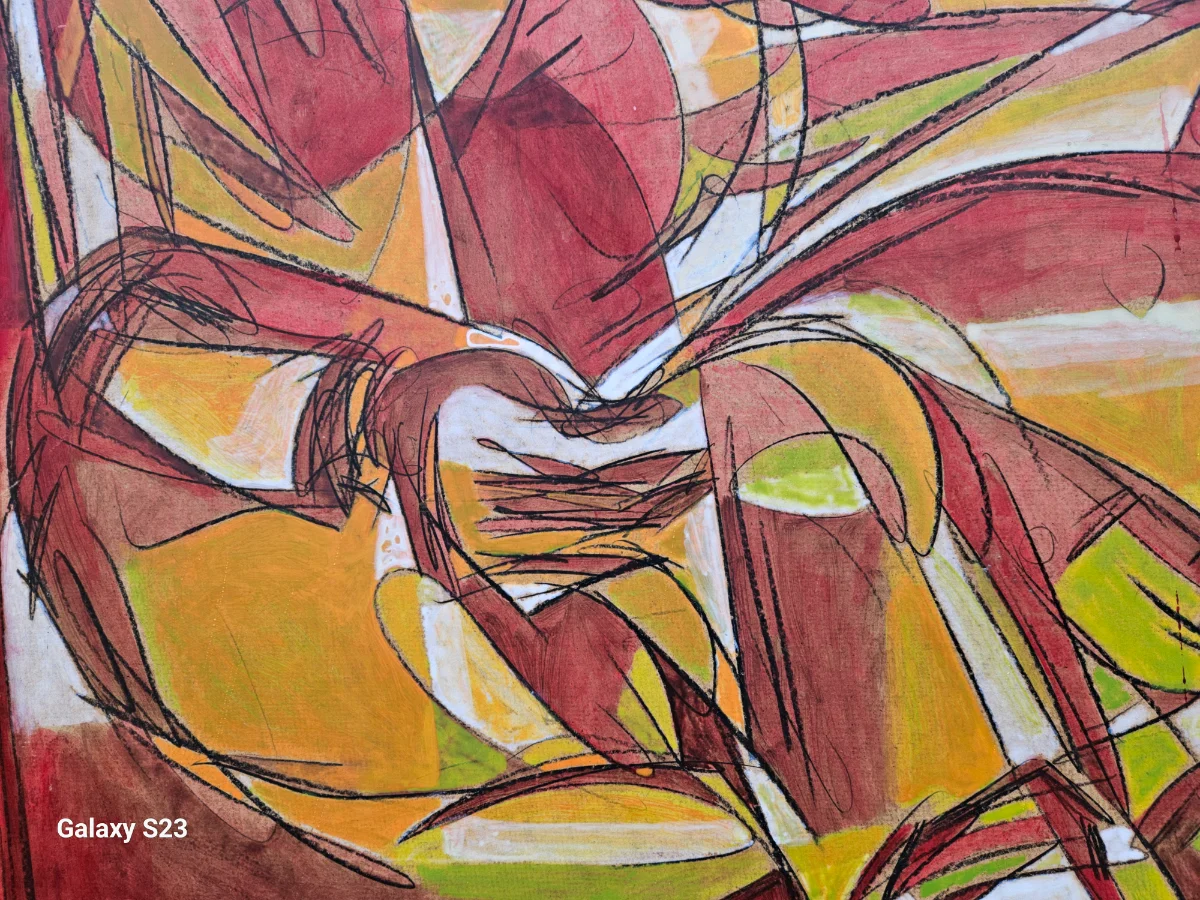 Abstrakte Figur in Farben