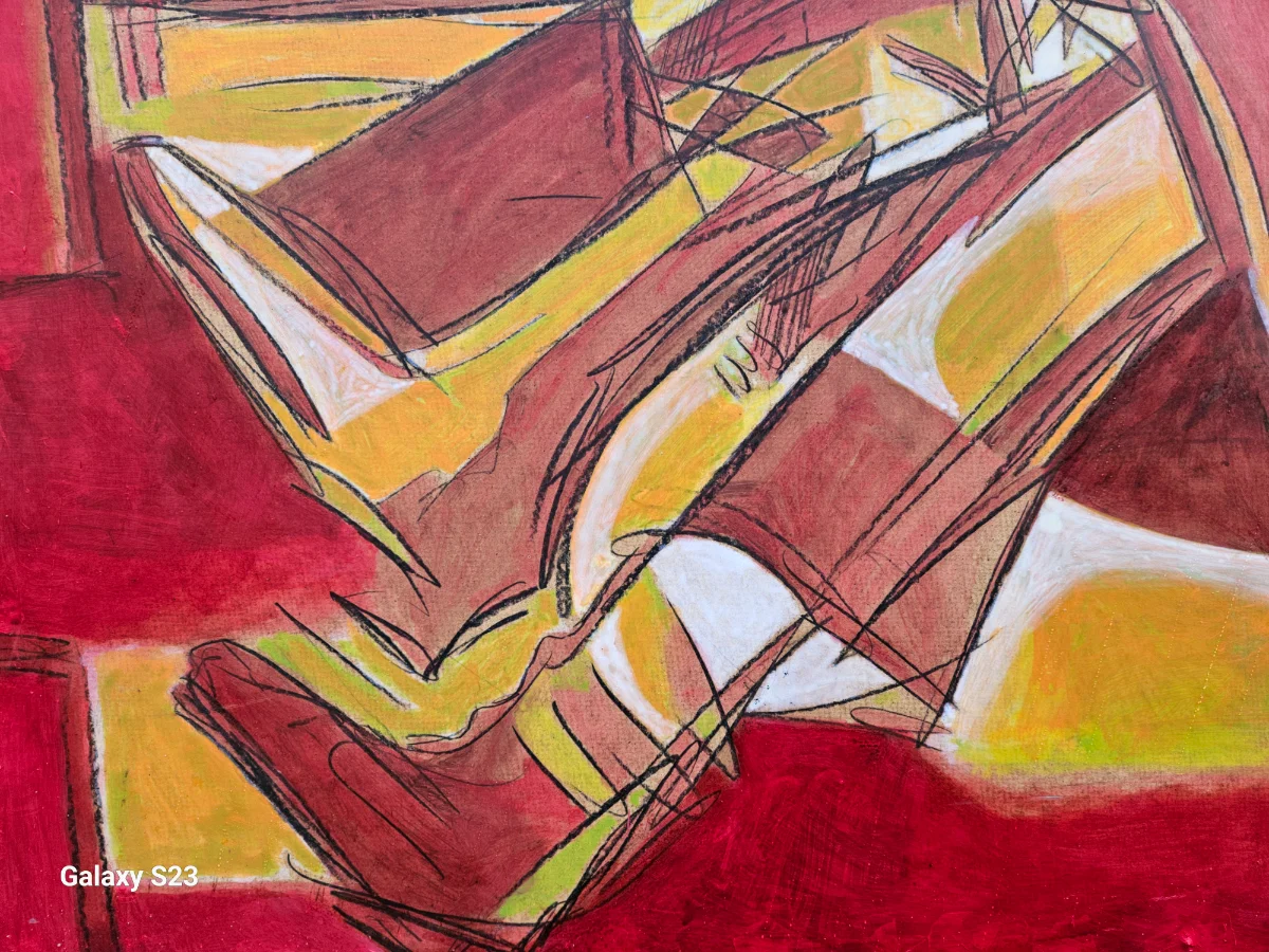 Abstrakte Figur in Farben