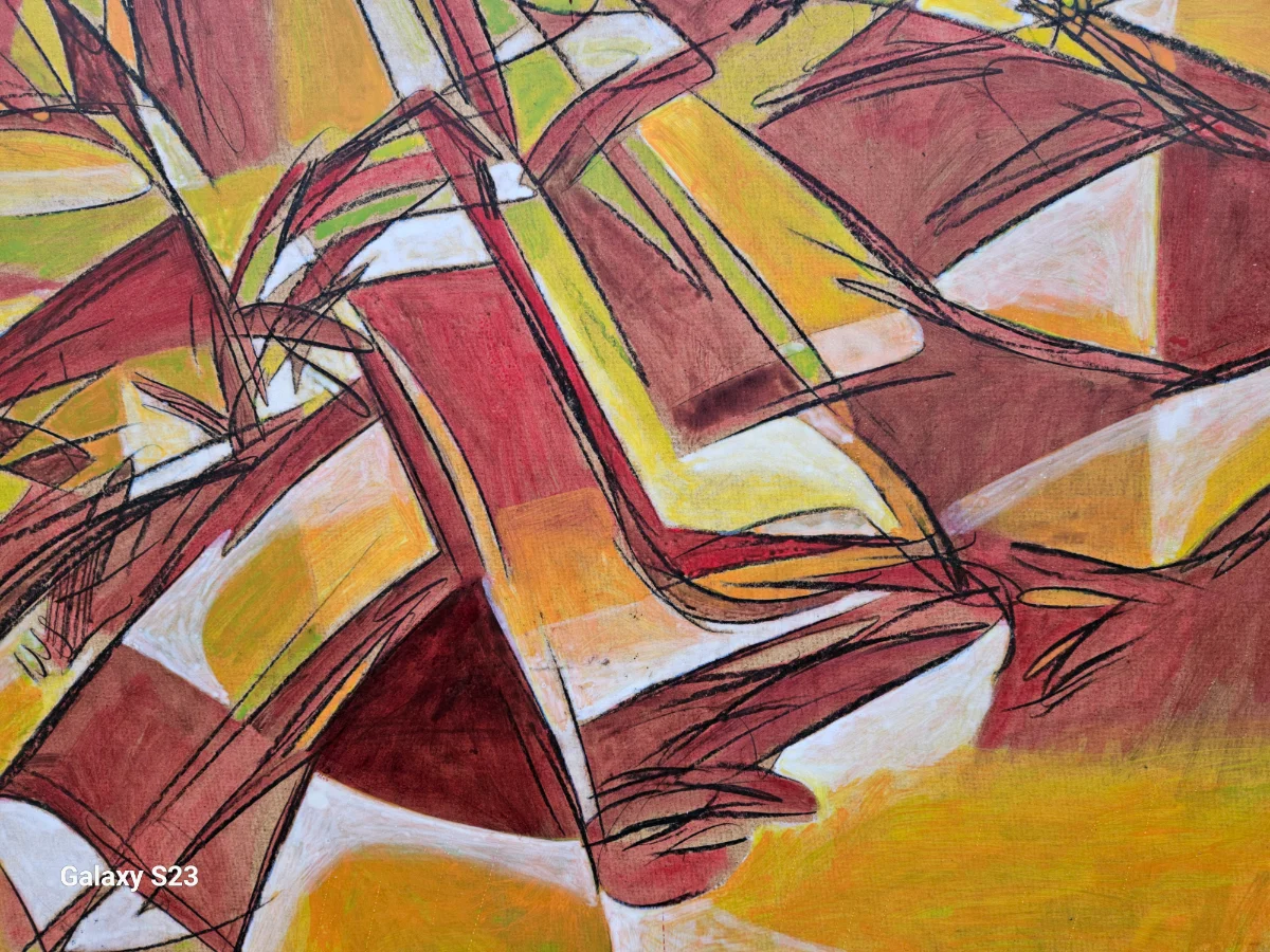 Abstrakte Figur in Farben