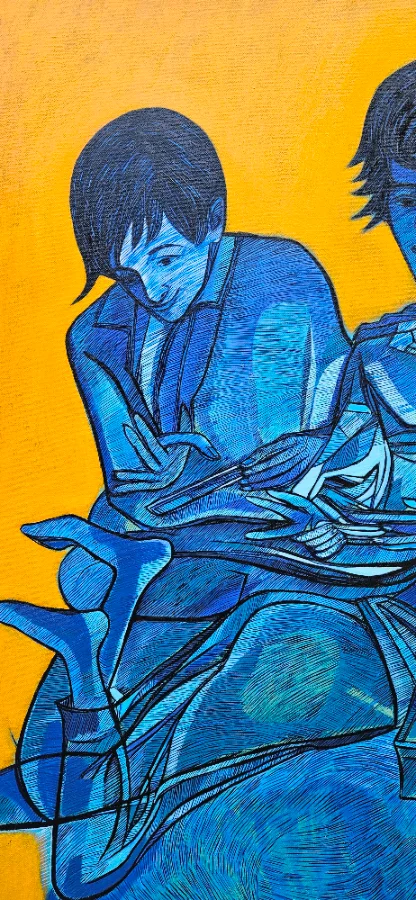 Vibrant abstract painting