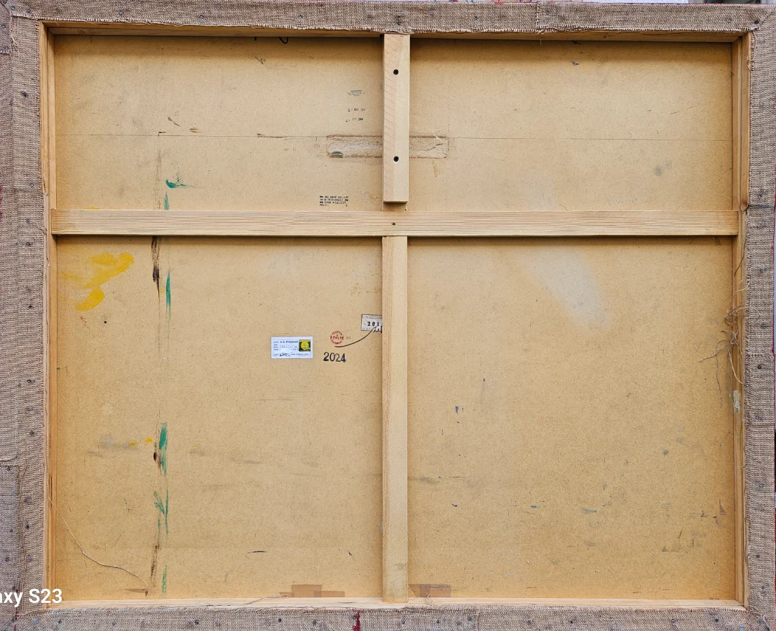 Buntes Lichtkunstwerk