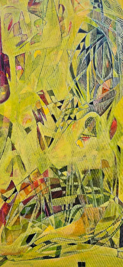 Vibrant cityscape painting