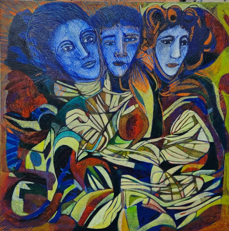 Colorful abstract painting