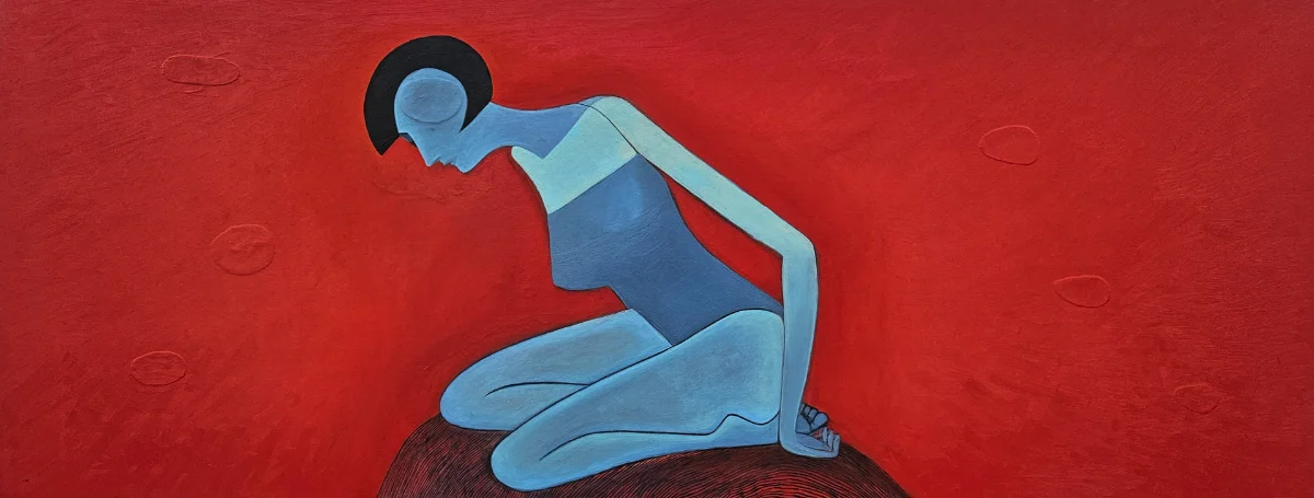 Abstrakte Figur in Farbe