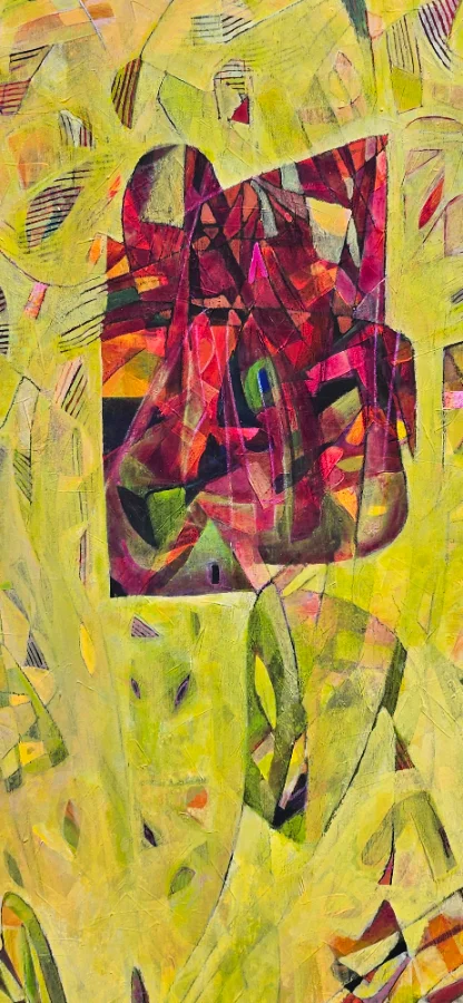Vibrant cityscape painting