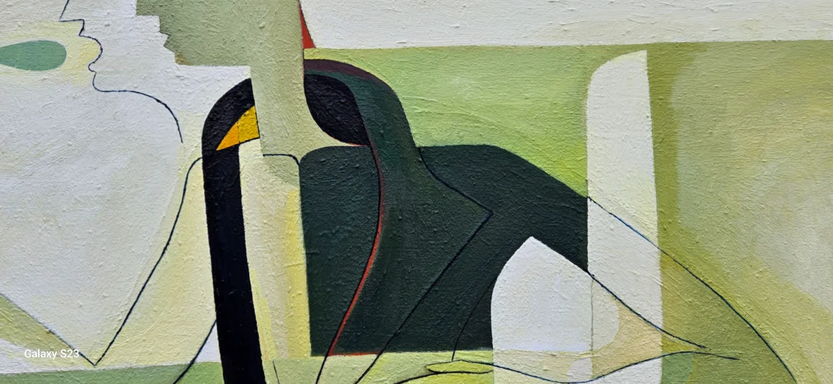 Buntes Ölgemälde