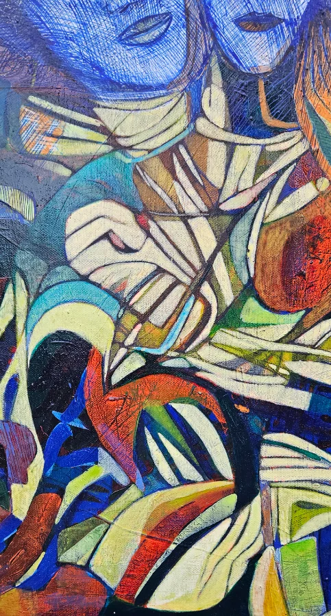 Colorful abstract painting