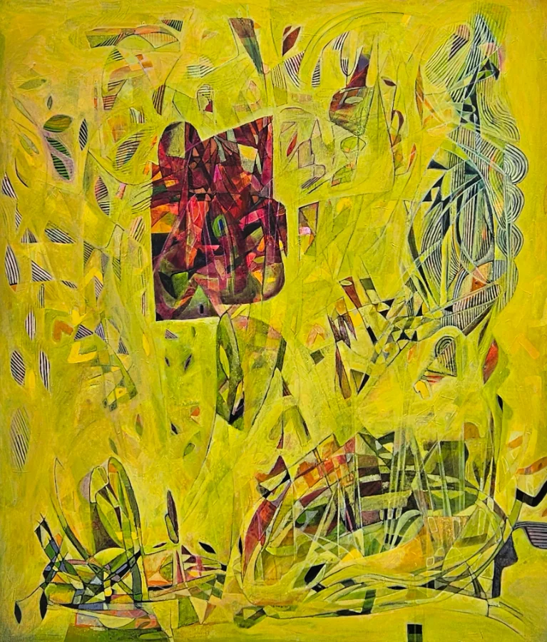 Vibrant cityscape painting
