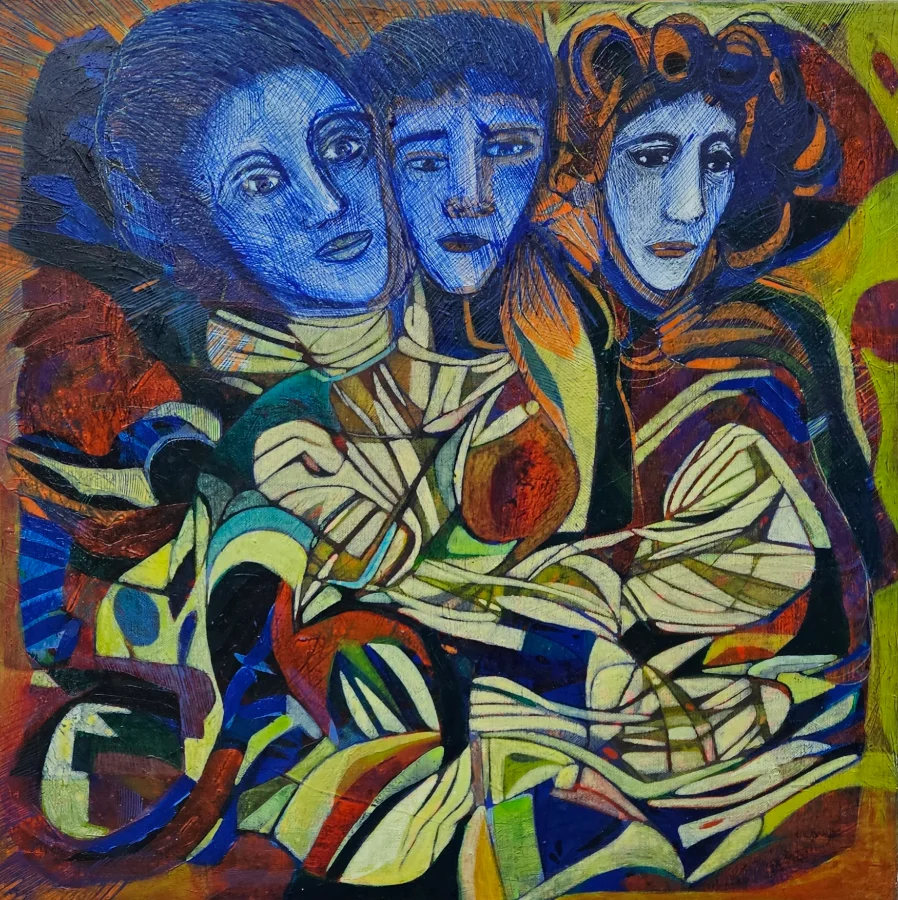 Colorful abstract painting